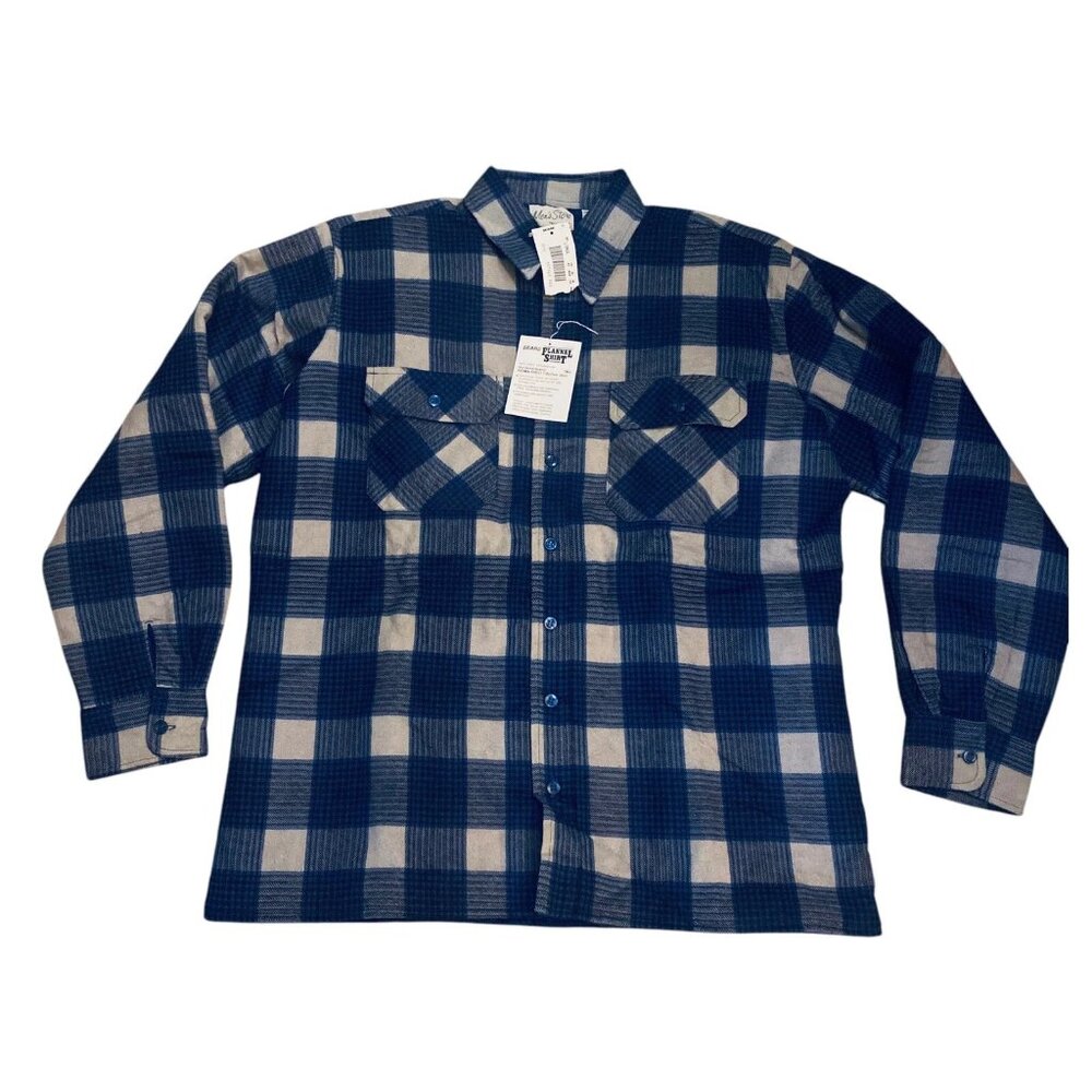 VTG Sears Men's Store Plaid Flannel Quilted Lining Jacket, Men's L Tall, New